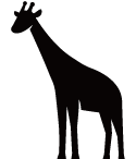 首がながーいキリンさん♪