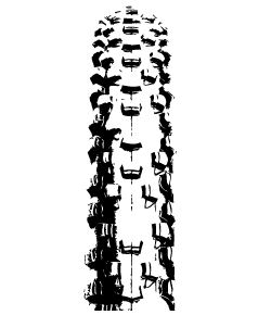 自転車のリアルなタイヤデザイン