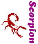 さそり座Scorpionの星座風デザイン