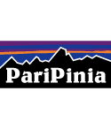 PariPiniaの文字が人気なパロディデザイン。文字部分は変更が可能です。
