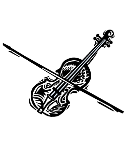 リアルなタッチのバイオリン