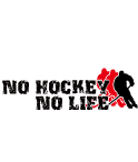 「NO HOCKEY NO LIFE」ホッケーのおしゃれなデザイン