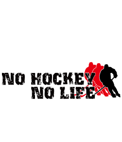 「NO HOCKEY NO LIFE」ホッケーのおしゃれなデザイン