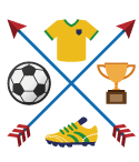サッカーのおしゃれなイラストデザイン
