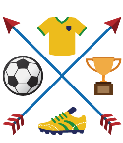 サッカーのおしゃれなイラストデザイン
