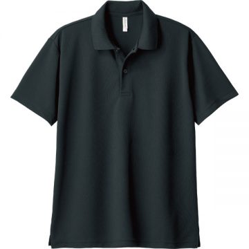 ドライポロシャツ223.スモークブラック