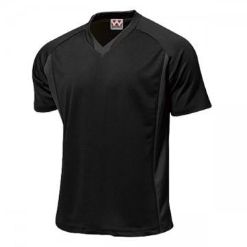 ベーシックサッカーシャツ34.ブラック