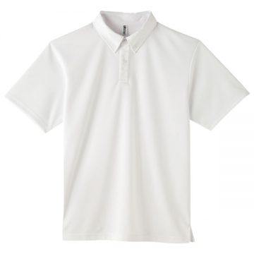 4.4オンスドライボタンダウンポロシャツ(ポケット無し)001.ホワイト