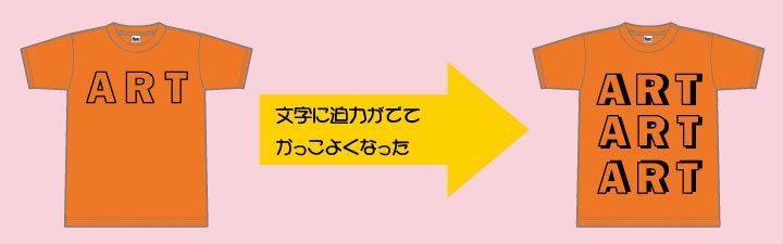 文字に影をつけてみよう