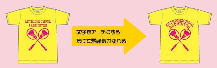 文字をアーチにしてみよう