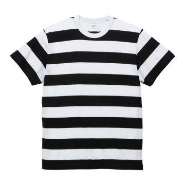 5.6オンスボーダーTシャツ【在庫限り】2092.ブラック×ホワイト(5.0cm)