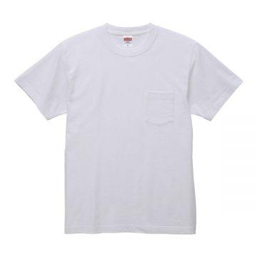 ハイクオリティTシャツ（ポケット付）001.ホワイト