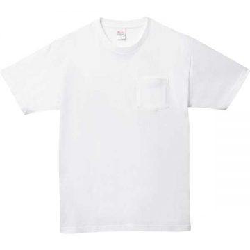 5.6オンスヘビーウェイトポケットTシャツ001.ホワイト