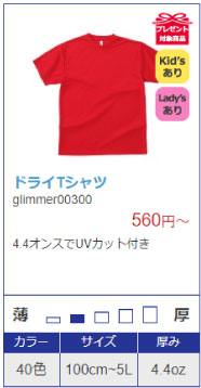 ドライTシャツ300