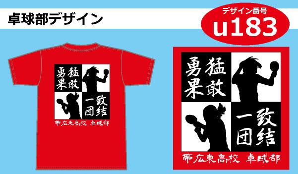 卓球部用デザイン Tシャツプリント激安通販のアートスペース