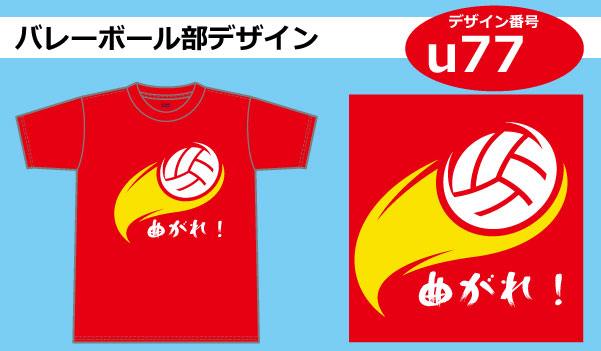 バレーボール用デザインプリント Tシャツプリント激安通販のアートスペース