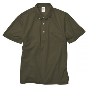 4.7オンススペシャルドライカノコポロシャツ(ボタンダウン)(ポケット付)
