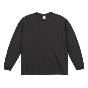 5.6オンスビッグシルエットロングスリーブTシャツ165.スミ