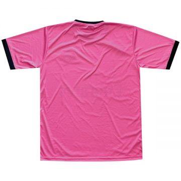 レプリカサッカーTシャツ　32.ピンクストライプBack