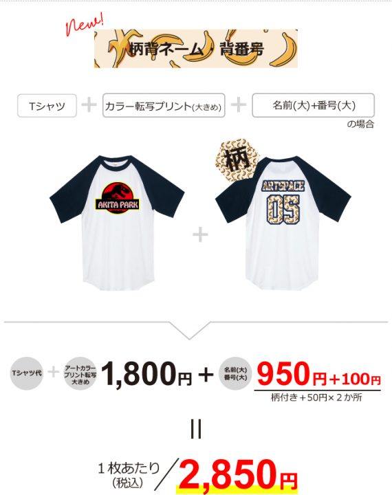 背番号入りTシャツ106-3