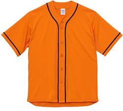 ドライアスレチックベースボールシャツ ユナイテッドアスレ5982ターオレンジ