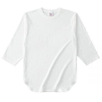 オープンエンド 3/4スリーブ ベースボールTシャツ02.ナチュラル