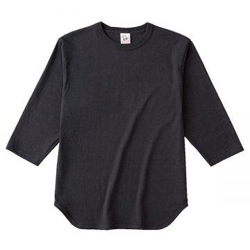 オープンエンド 3/4スリーブ ベースボールTシャツ77.スミクロ