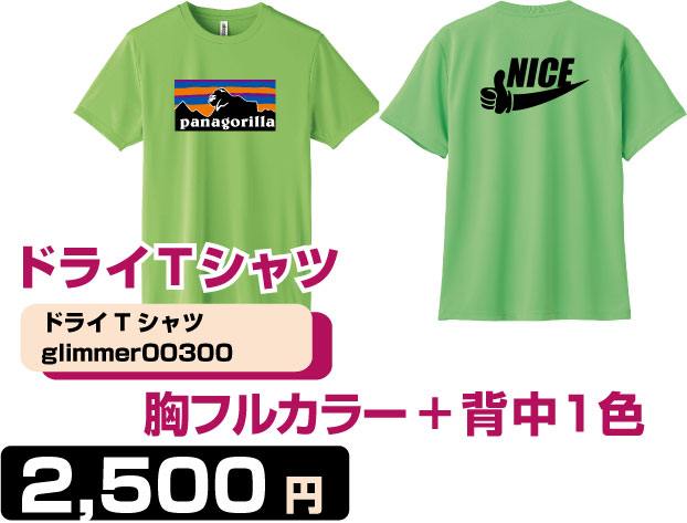 2,500円プランクラスTシャツ