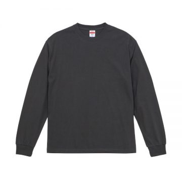 6.2オンスプレミアムロングスリーブTシャツ(2.1インチリブ)165.スミ