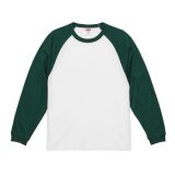 5.6オンス ラグラン ロングスリーブ Tシャツ（1.6インチリブ）