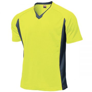 ベーシックサッカーシャツ73.蛍光レモン