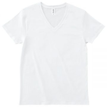 スリムフィット VネックTシャツ01.ホワイト