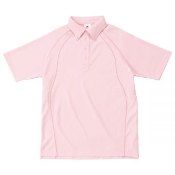 ボタンダウン ポロシャツ13.ピンク
