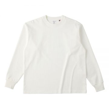 USAコットンロングスリーブＴシャツ02.ナチュラル