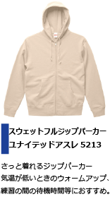 さっと着れるジップパーカー