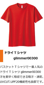 バスケットTシャツで一番人気のドライTシャツ