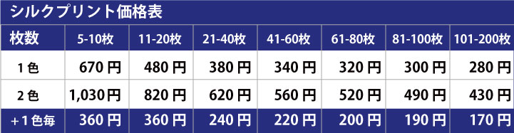 持ち込み大きめ価格表