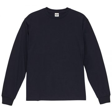 ファインジャージー ロングスリーブ Tシャツ086.ネイビー
