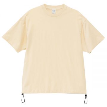 ファインジャージーリラックスフィットTシャツ（裾ドローコード）016.アイボリー