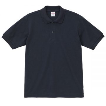 ヘヴィーウェイトコットンファインカノコポロシャツ086.ネイビー