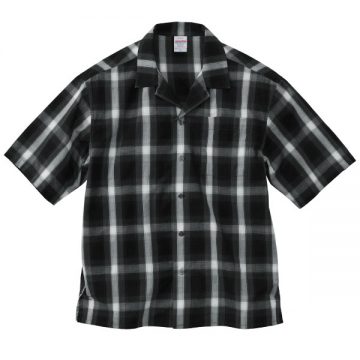 コットンオープンカラーショートスリーブシャツ