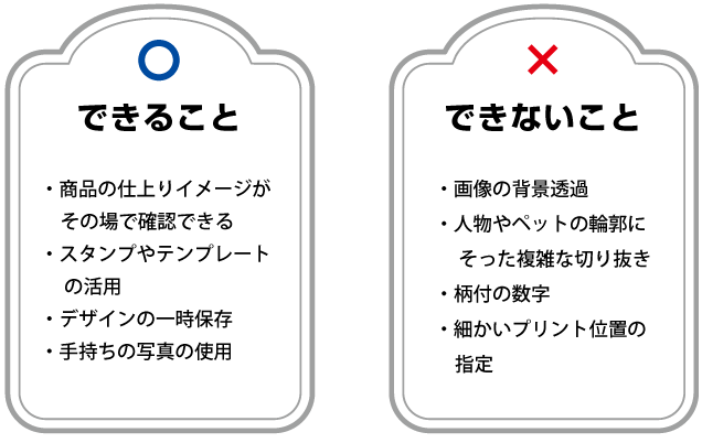 できること・できないこと