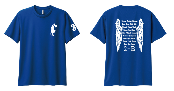 3か所プリントTシャツ
