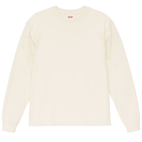 オープンエンドフェードウォッシュロングスリーブTシャツ958.フェードホワイト